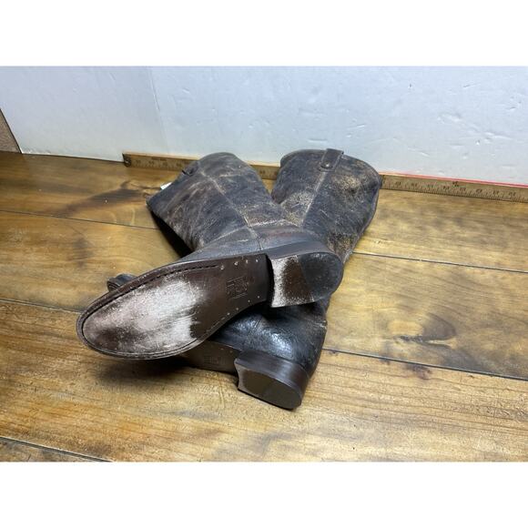 Frye Melissa Button Boots Size 7 B Glazed Distressed Leather Style 77164 - Picture 12 of 13